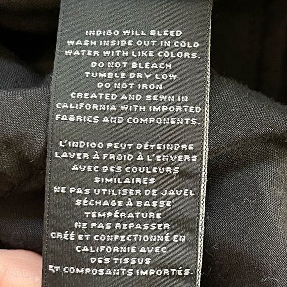 J Brand jean Ivy high rise crop straight distressed jean in black 26 - Picture 7 of 9